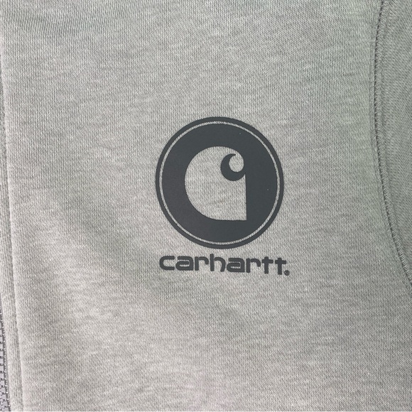 Carhartt Force Long Sleeve Sweatshirt Women’s Medium 8-10 Slightly Fitted Gray - Picture 6 of 14